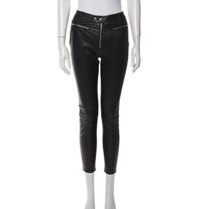 rag & bone 100% lamb leather skinny pants